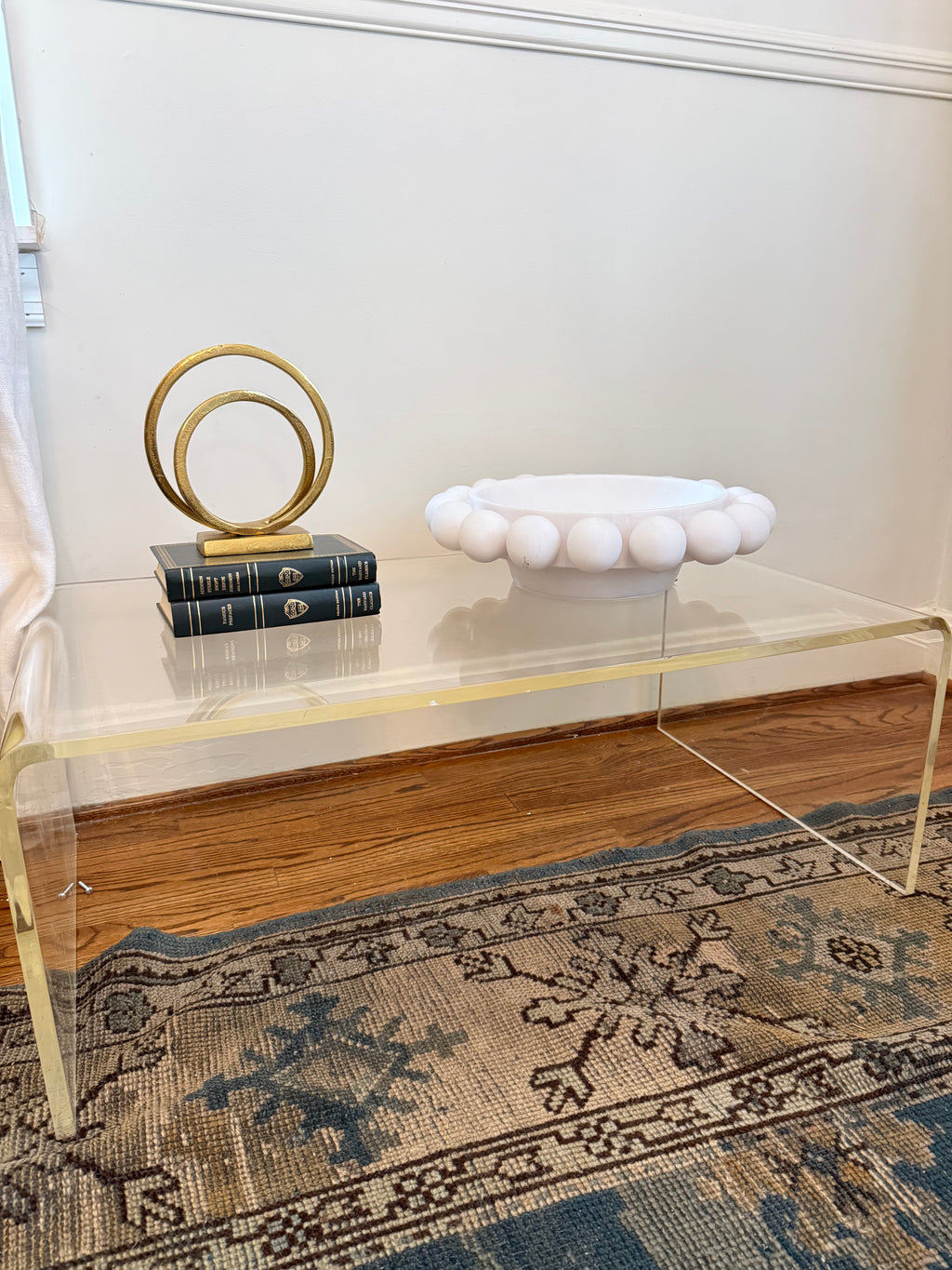 Lucite coffee table