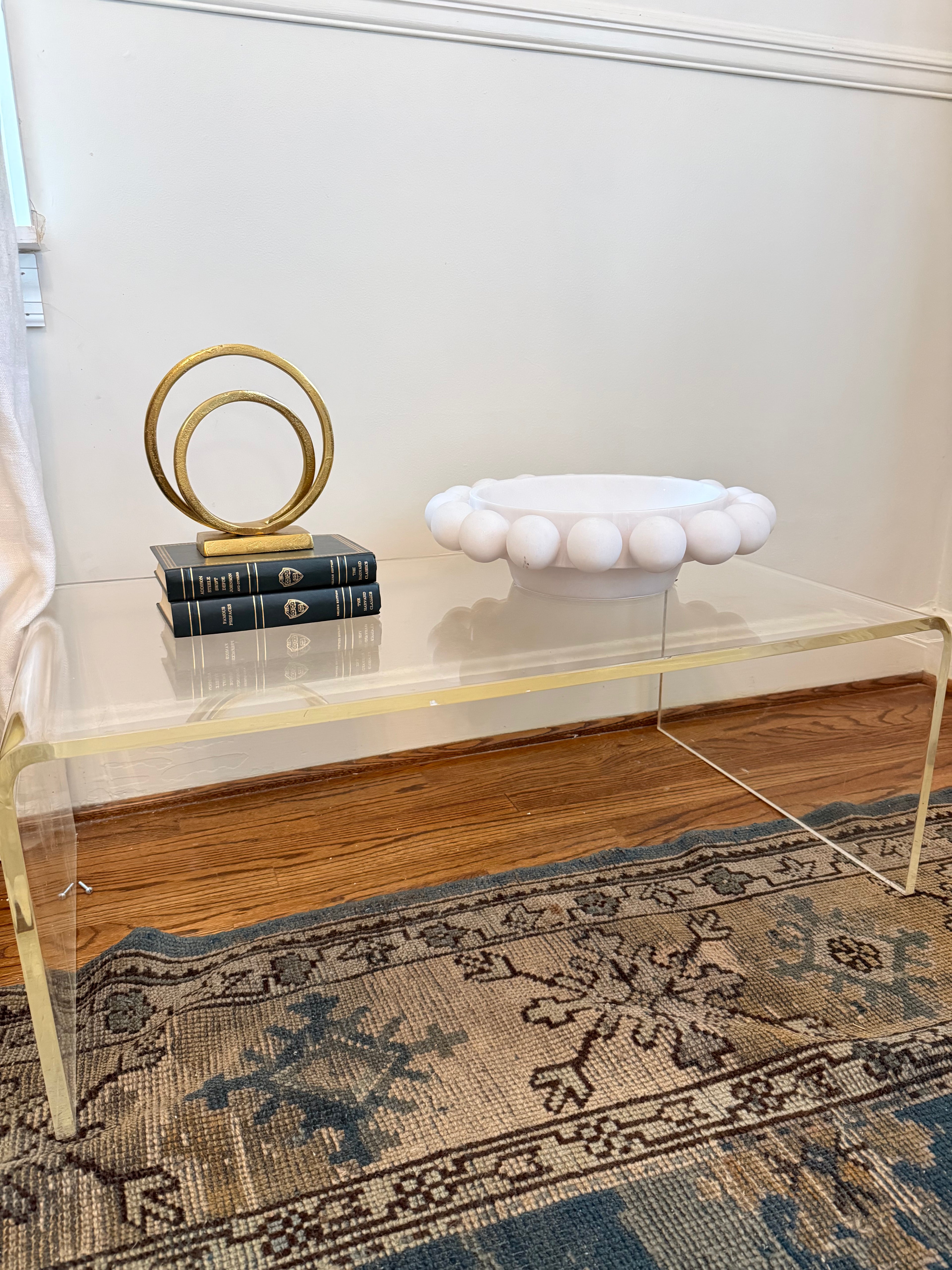 Lucite coffee table