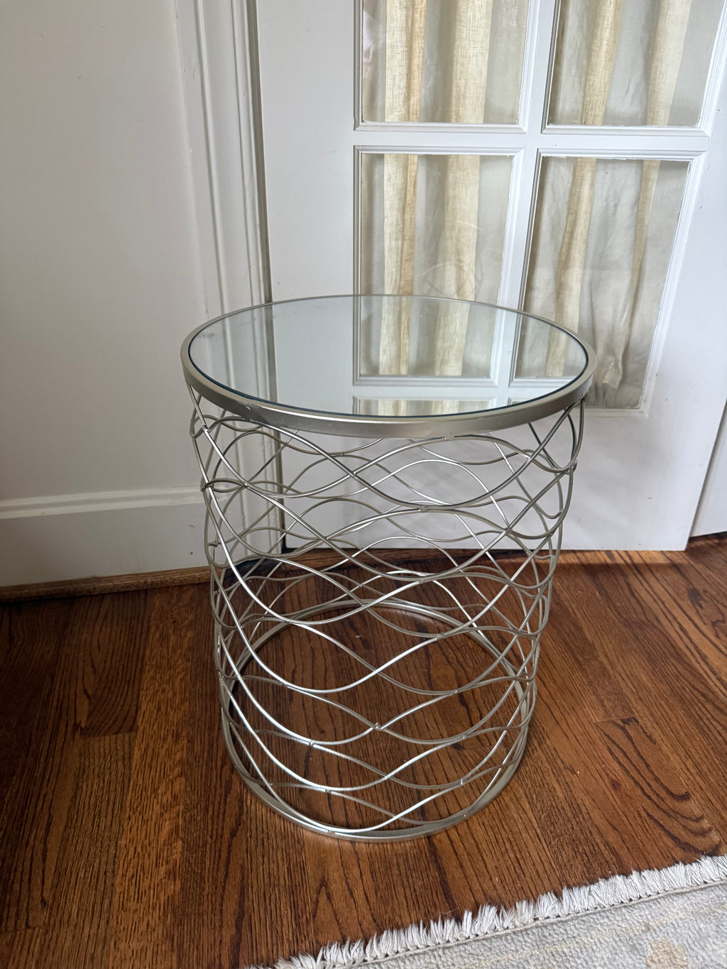 Mirrored Top side table