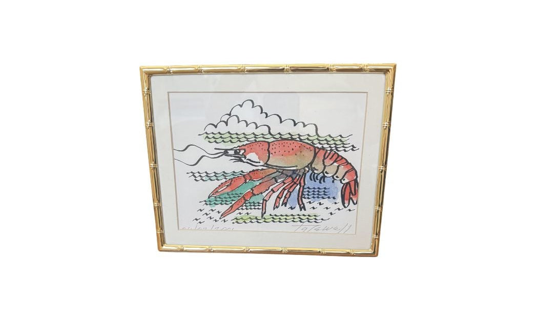 Lobster Original Watercolor