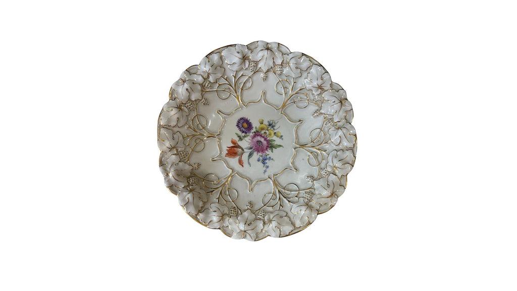 Meissen Porcelain Reticulated Plate