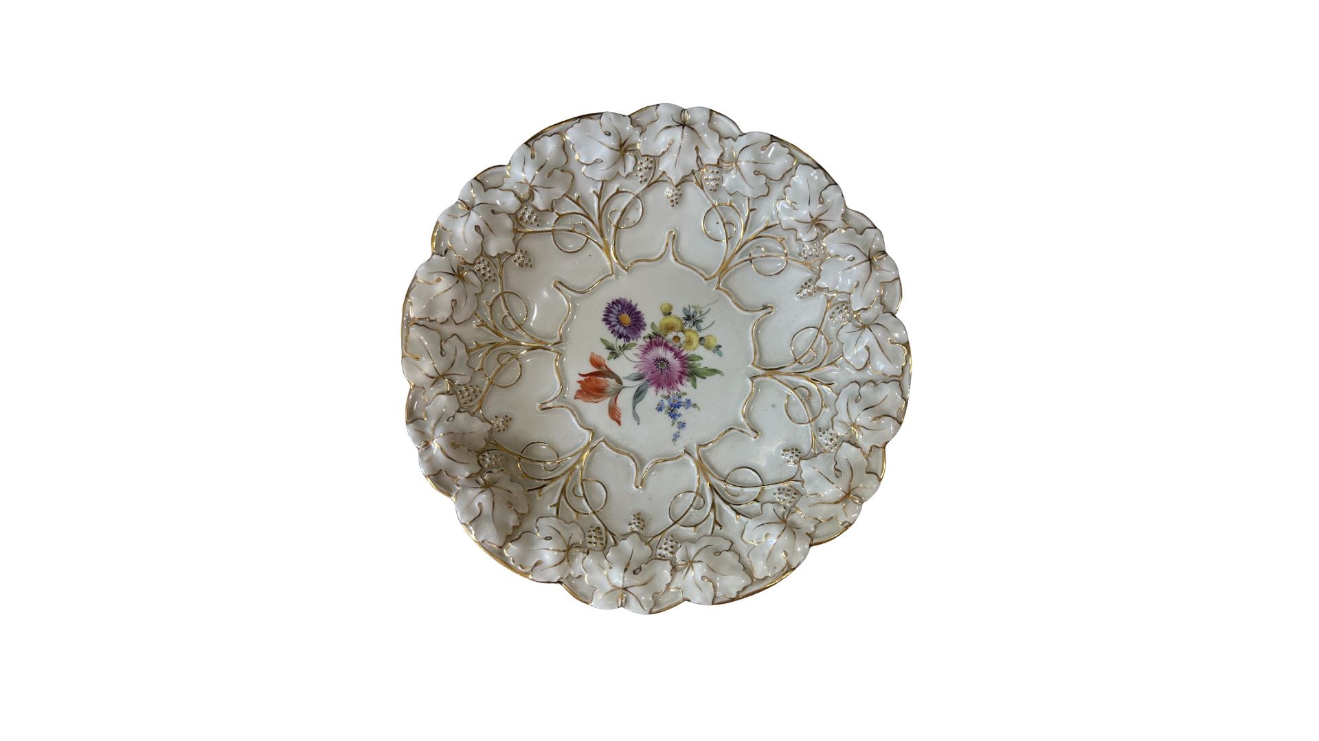 Meissen Porcelain Reticulated Plate