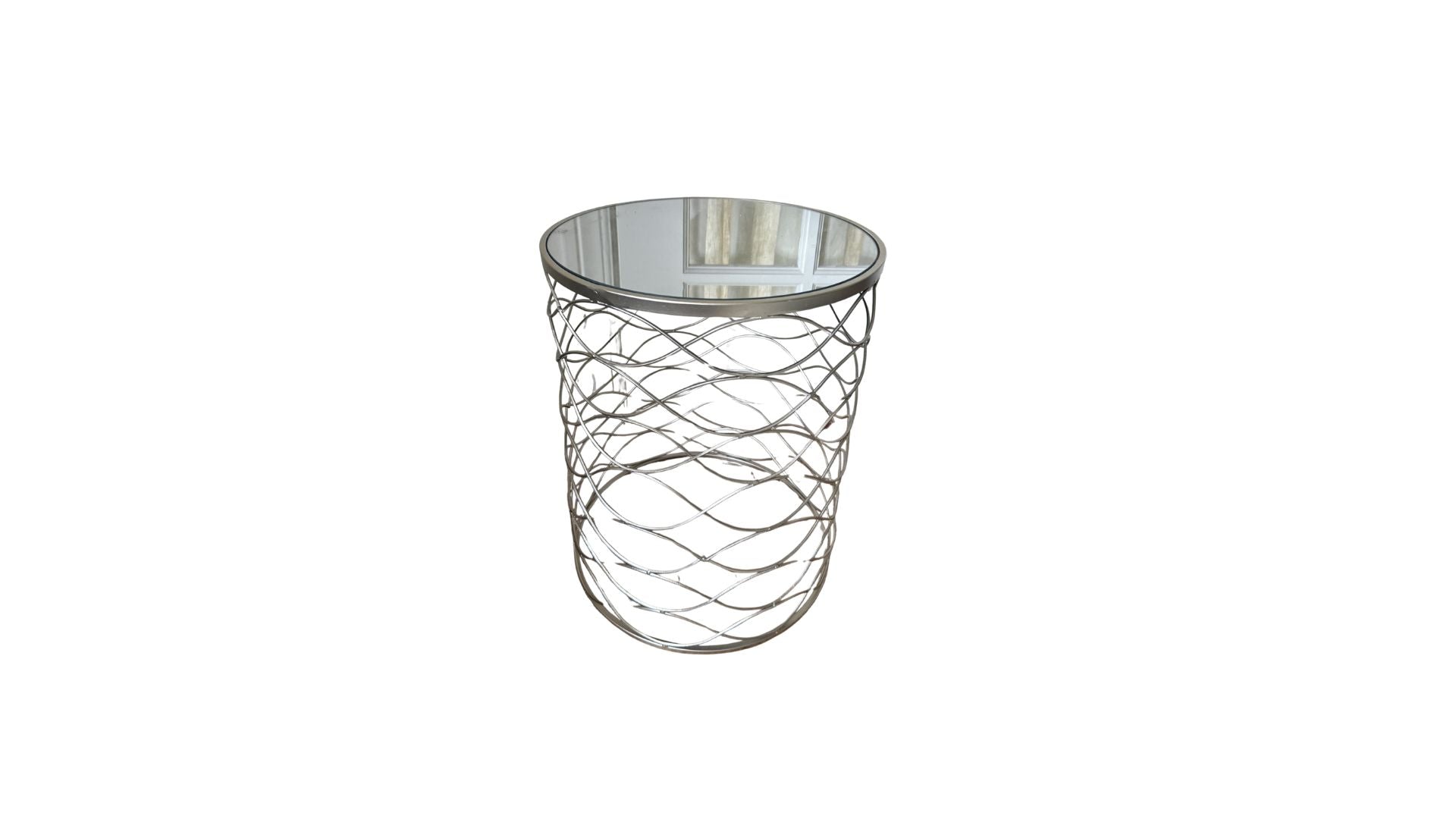 Mirrored Top side table